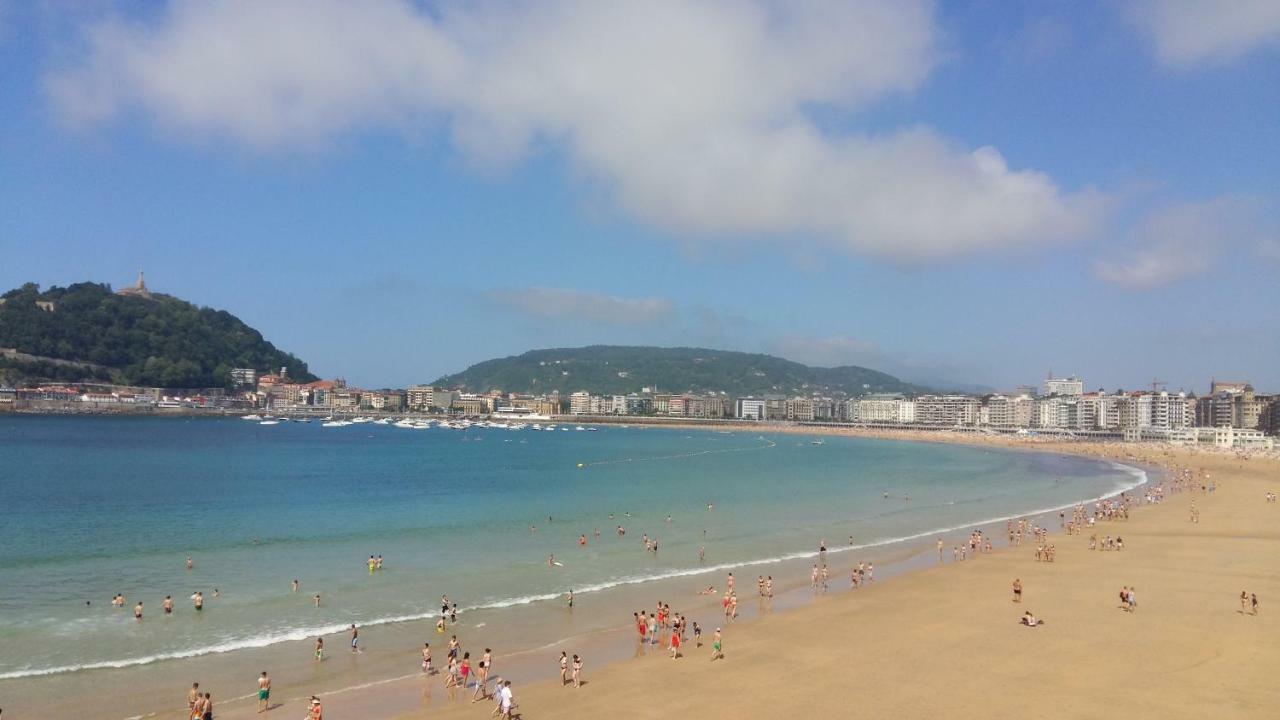 Ondarreta Beach Apartment Con Parking Free Y Aire Acondicionado Сан-Себастьян Екстер'єр фото